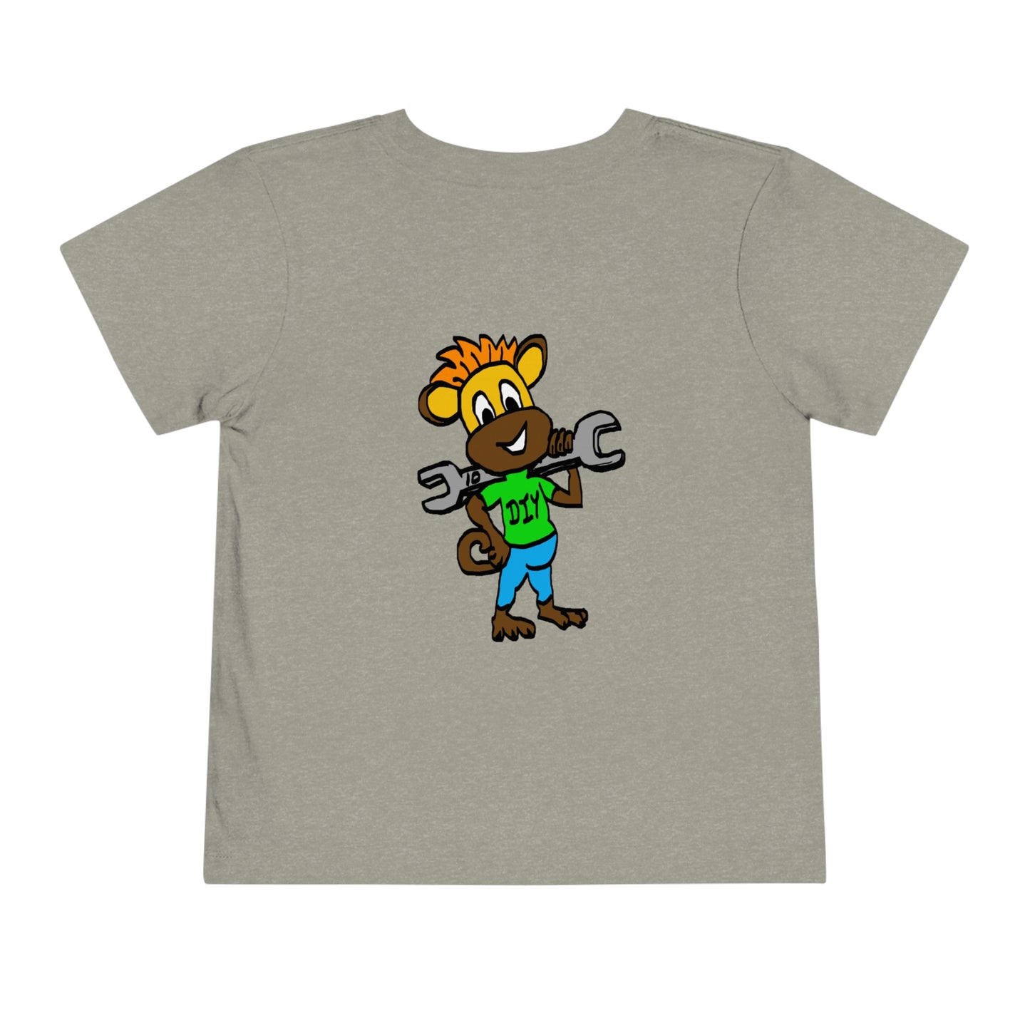 Toddler Short Sleeve Tee - DIY Monkey green top