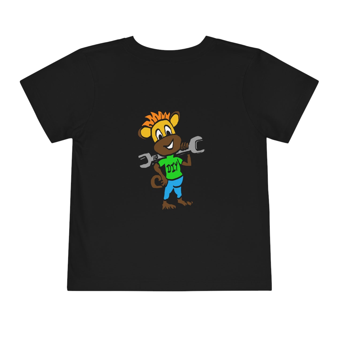 Toddler Short Sleeve Tee - DIY Monkey green top