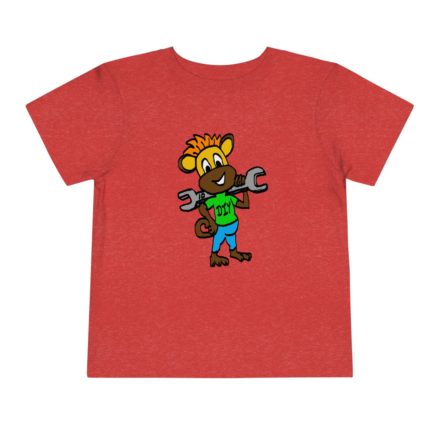 Toddler Short Sleeve Tee - DIY Monkey green top