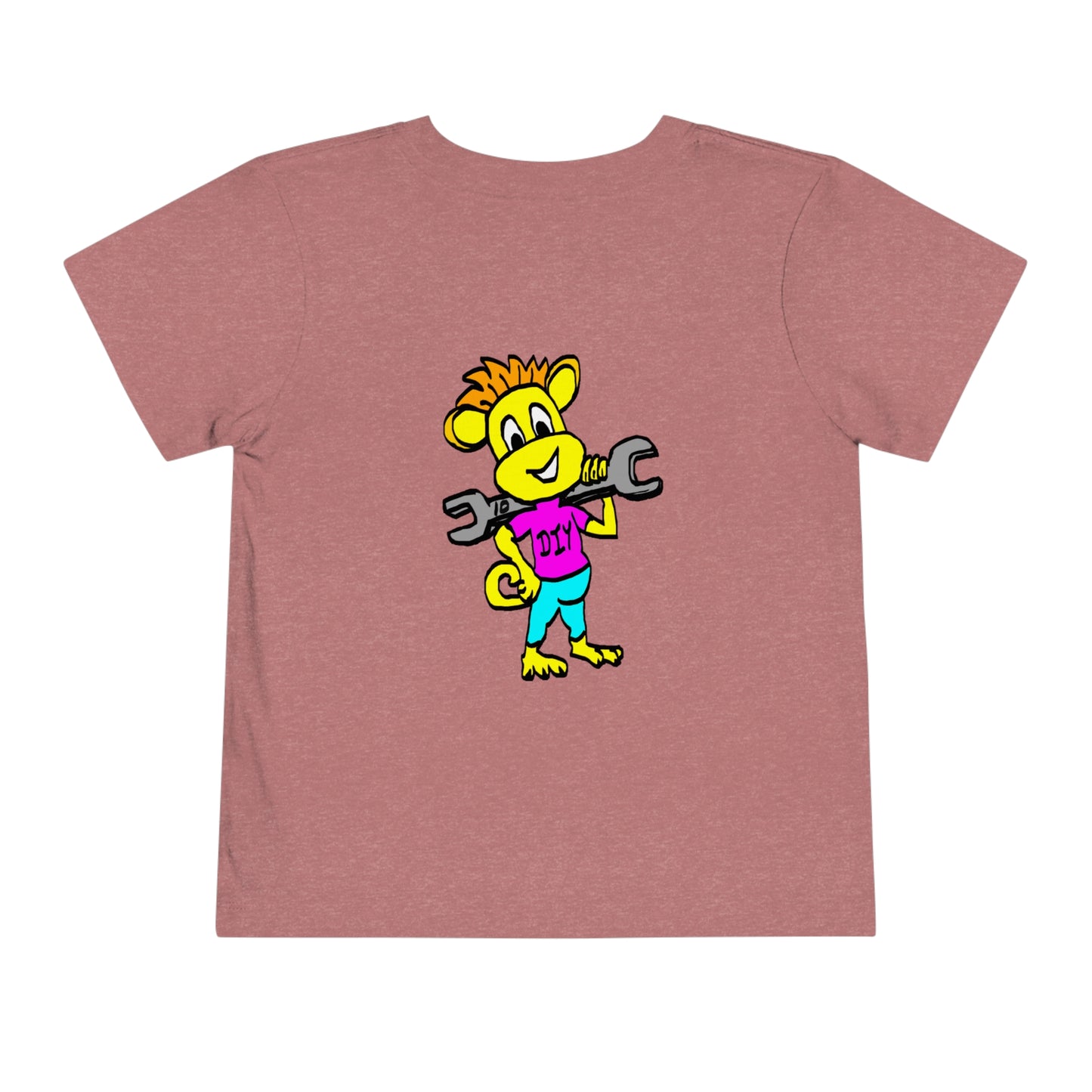 Toddler Short Sleeve Tee - DIY Monkey pink top