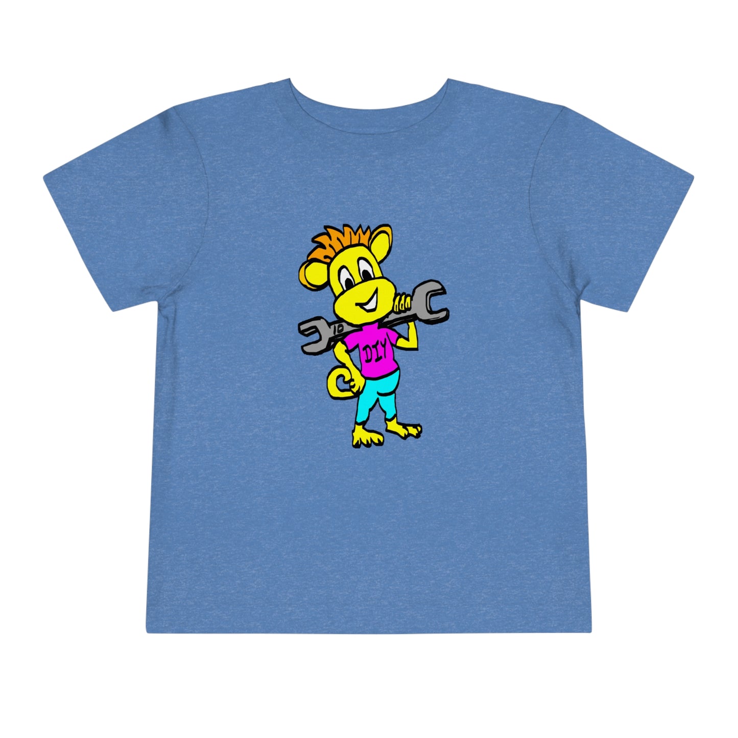 Toddler Short Sleeve Tee - DIY Monkey pink top