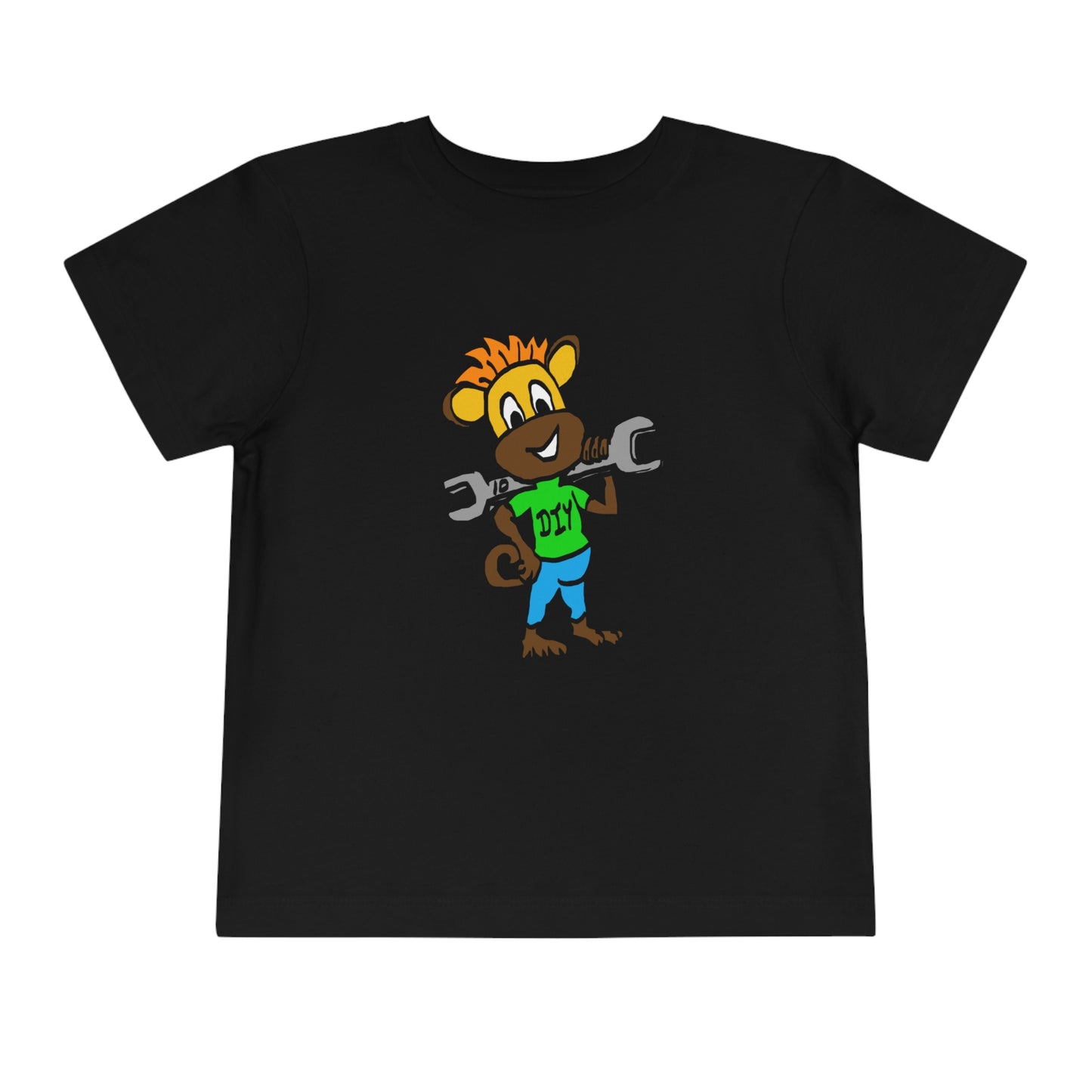 Toddler Short Sleeve Tee - DIY Monkey green top