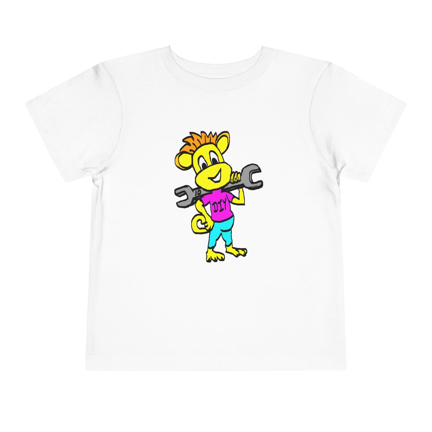 Toddler Short Sleeve Tee - DIY Monkey pink top