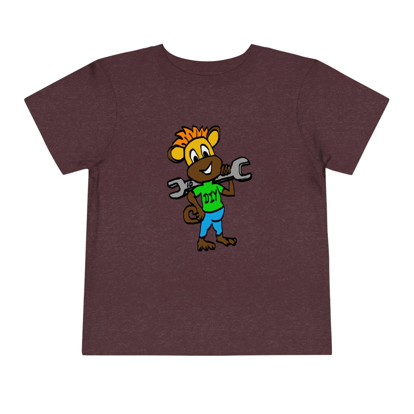 Toddler Short Sleeve Tee - DIY Monkey green top