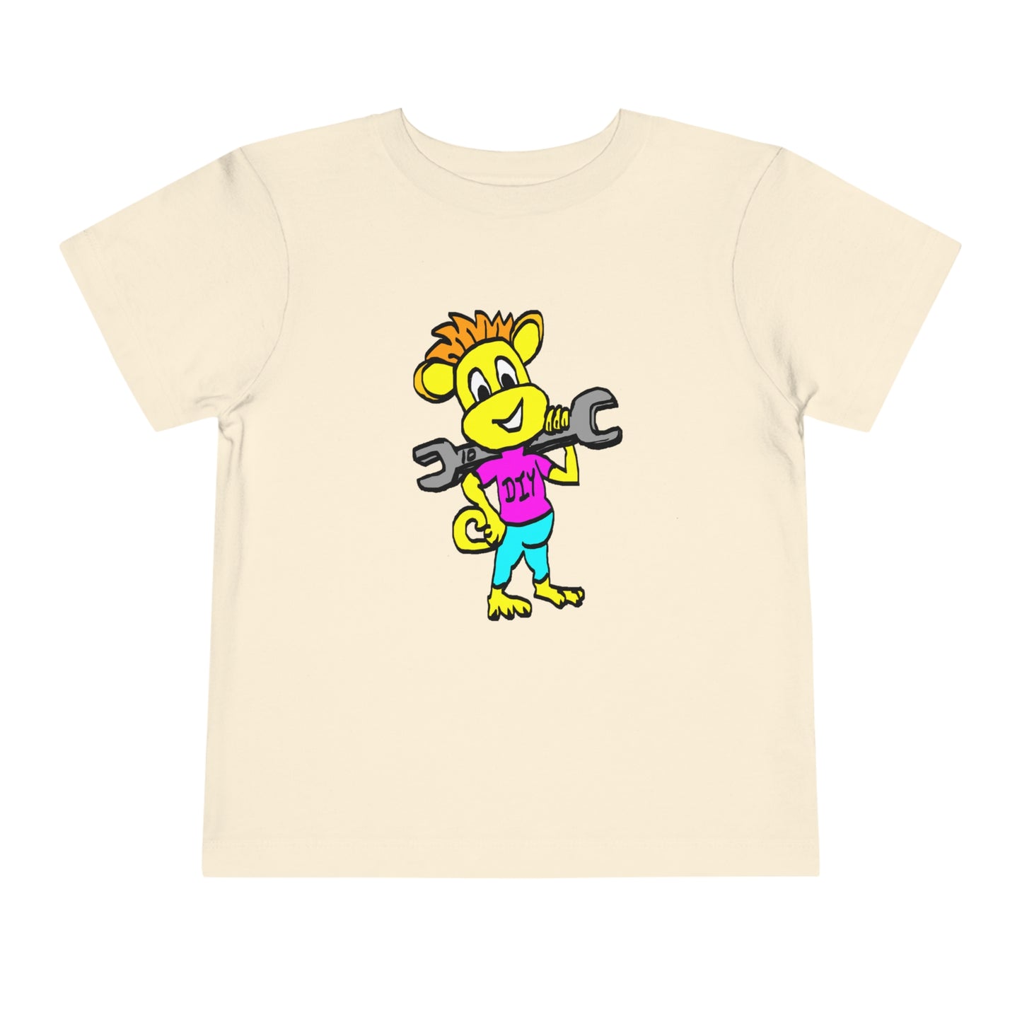 Toddler Short Sleeve Tee - DIY Monkey pink top