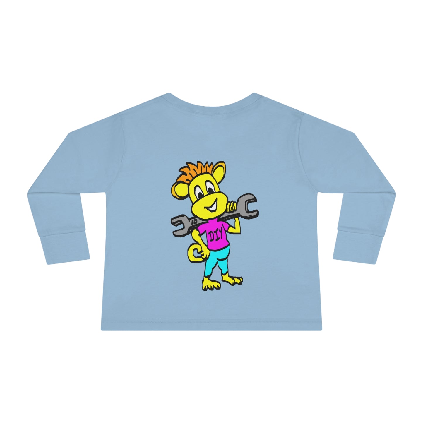 Toddler Long Sleeve Tee - DIY Monkey pink top