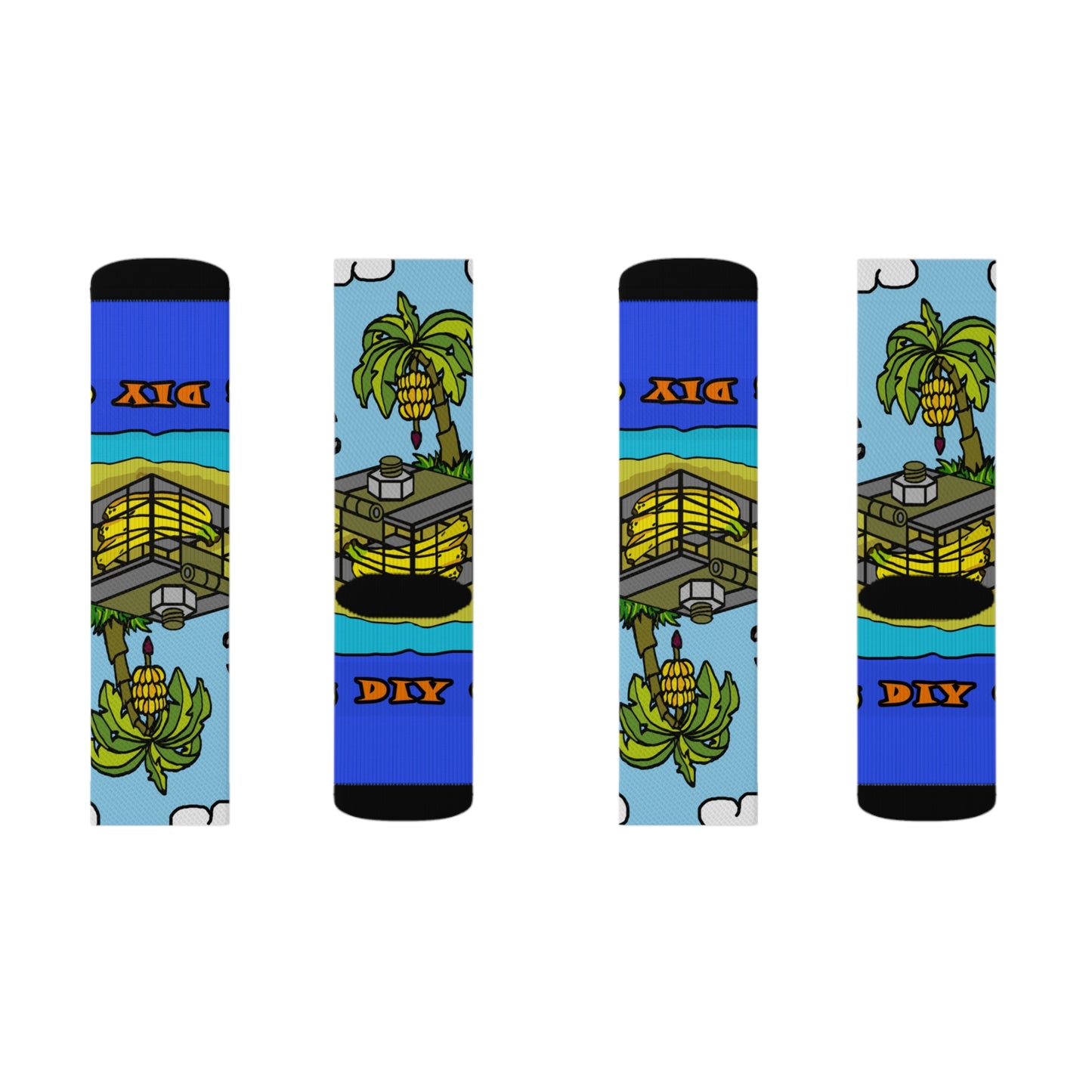 Banana Holiday Sublimation Socks