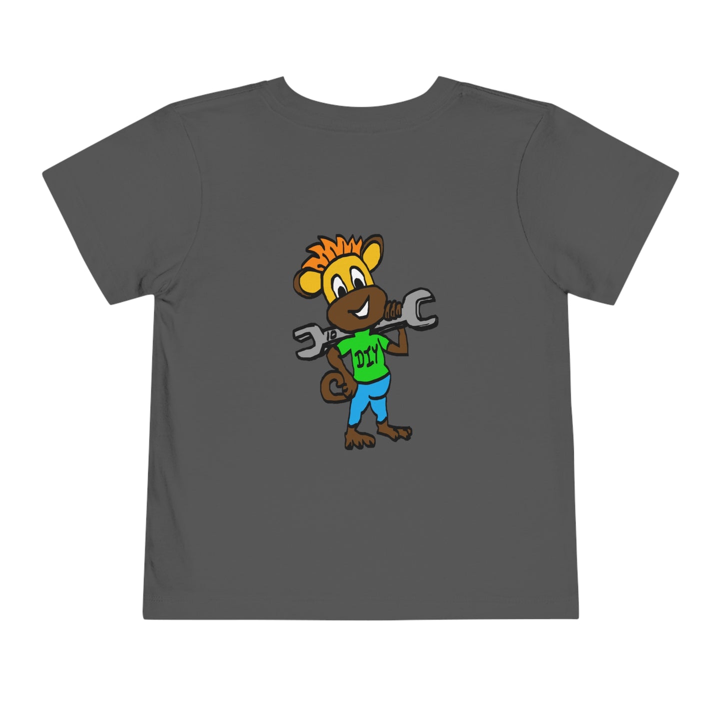 Toddler Short Sleeve Tee - DIY Monkey green top