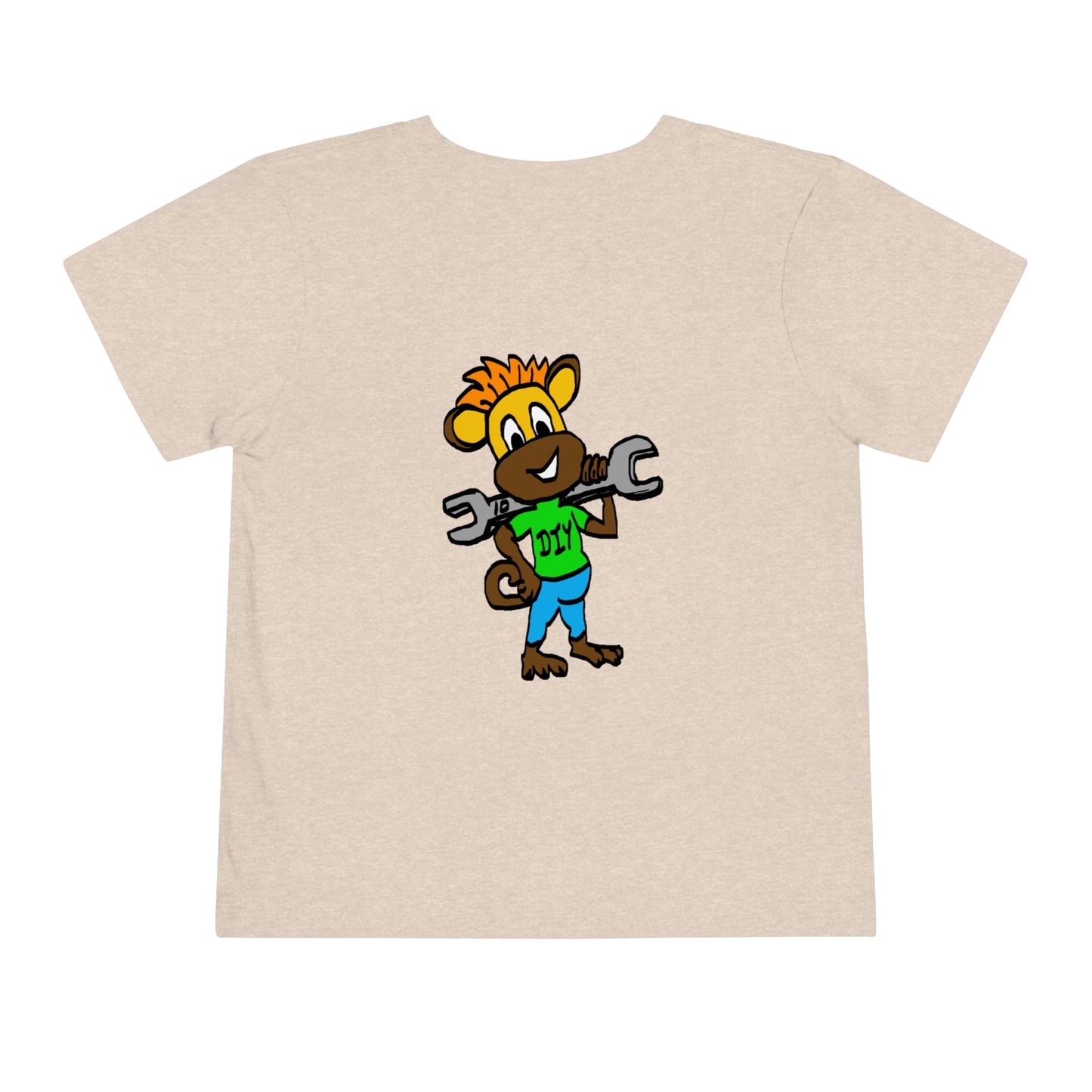Toddler Short Sleeve Tee - DIY Monkey green top