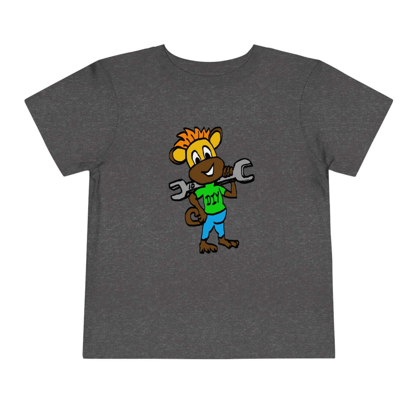 Toddler Short Sleeve Tee - DIY Monkey green top