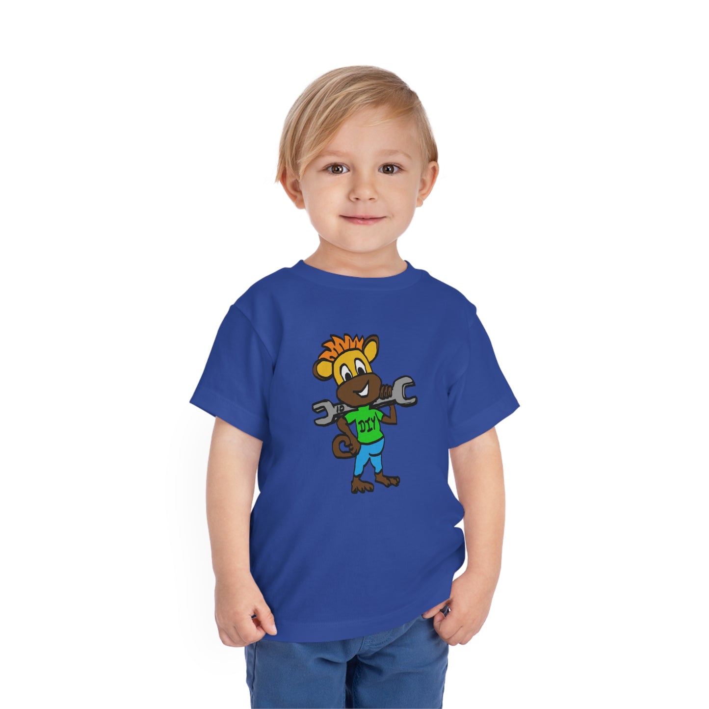 Toddler Short Sleeve Tee - DIY Monkey green top