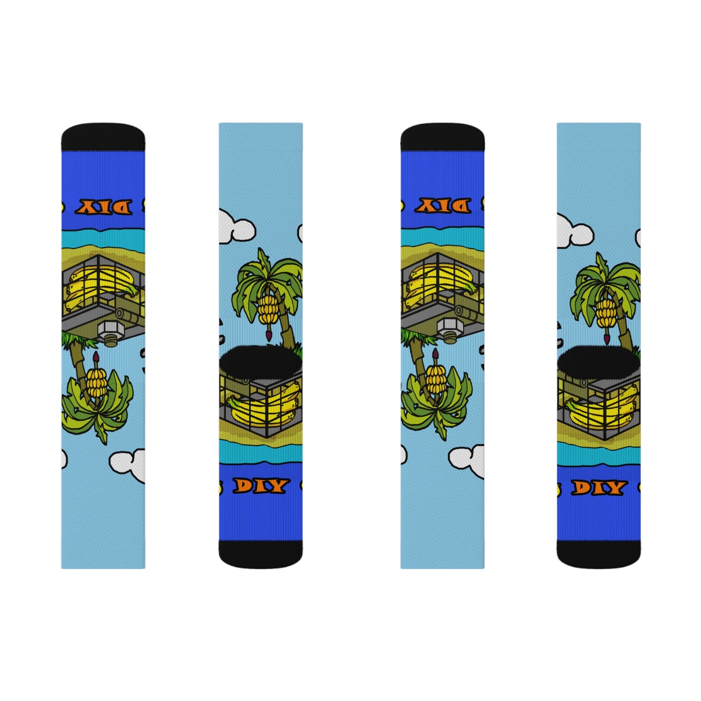 Banana Holiday Sublimation Socks