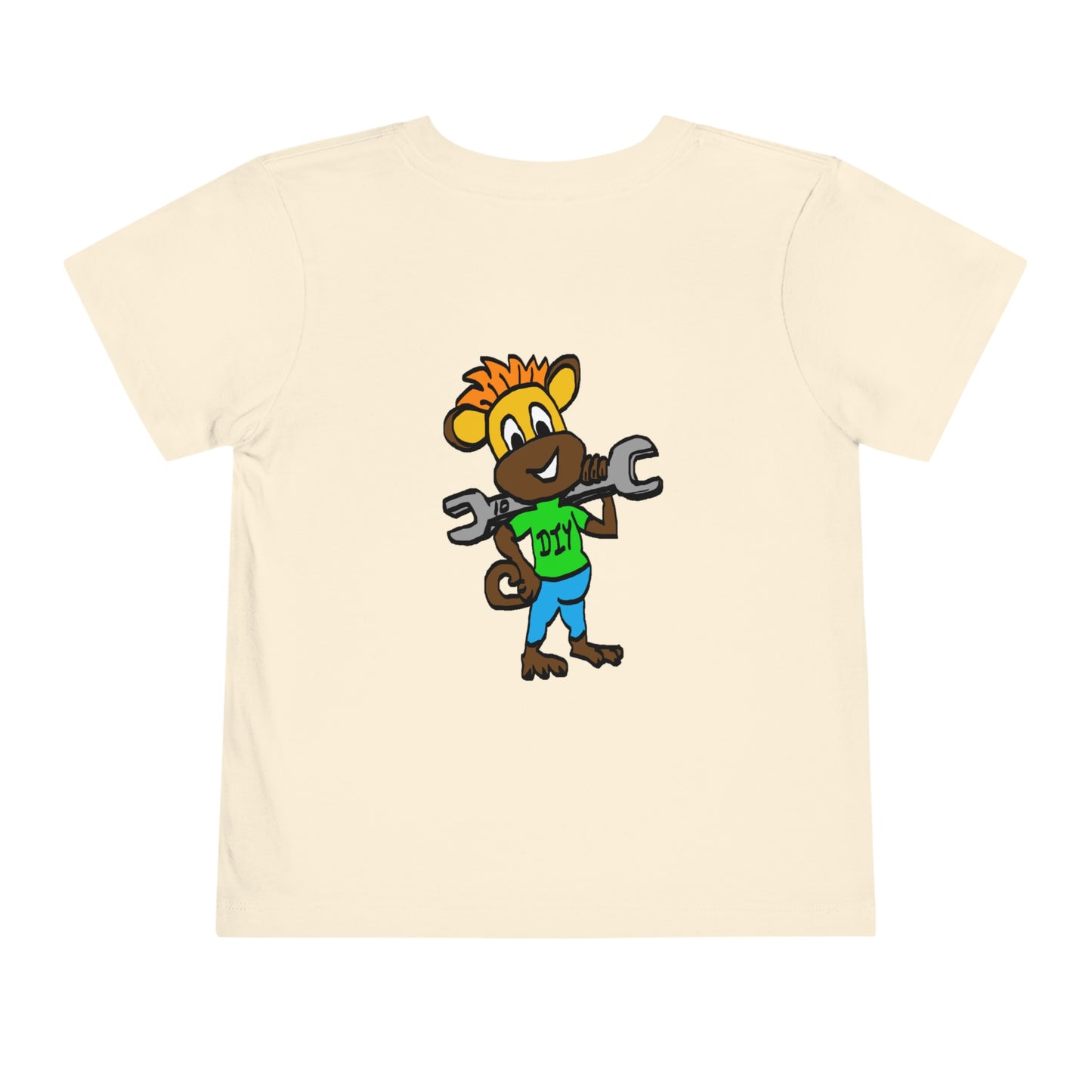 Toddler Short Sleeve Tee - DIY Monkey green top