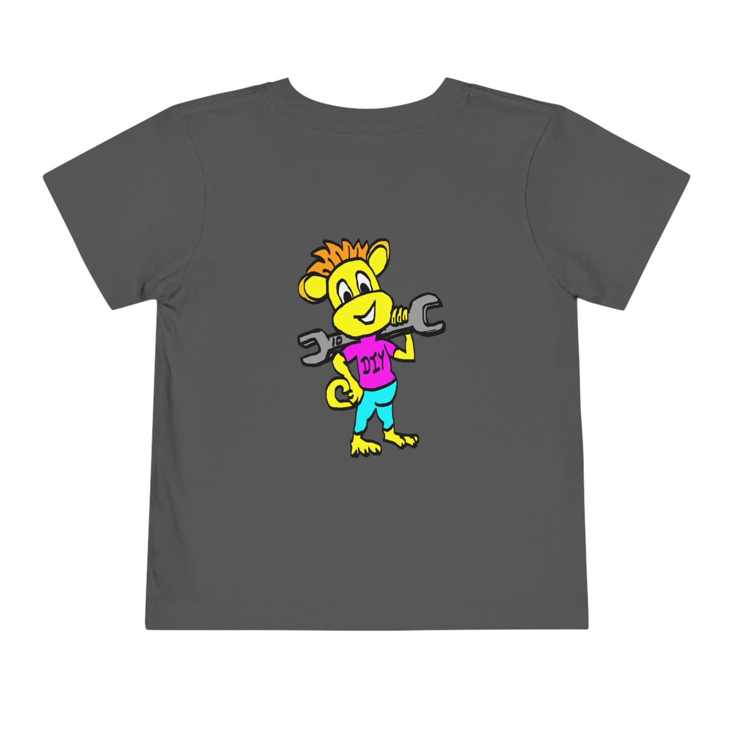 Toddler Short Sleeve Tee - DIY Monkey pink top