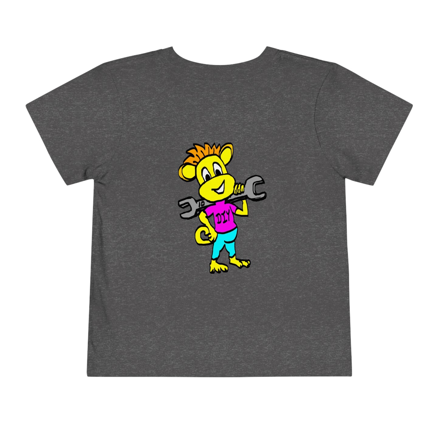 Toddler Short Sleeve Tee - DIY Monkey pink top