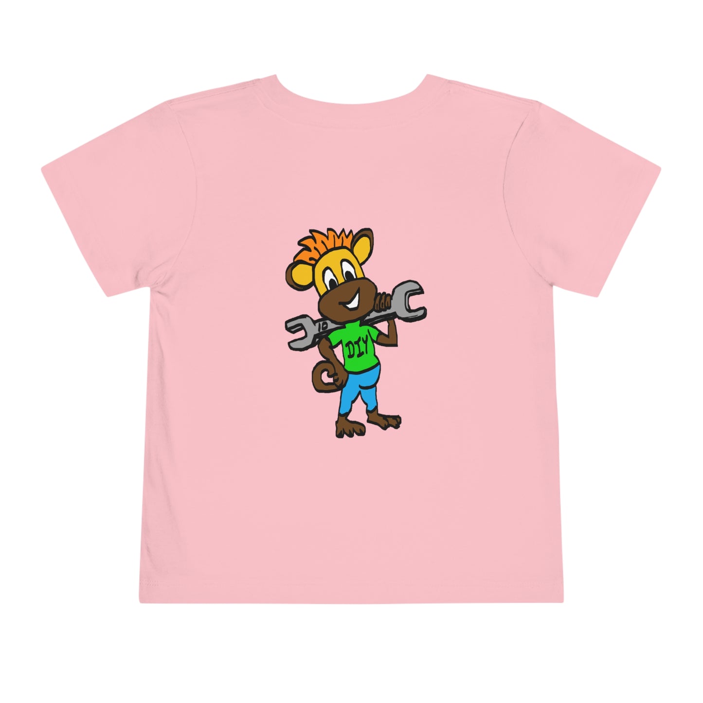Toddler Short Sleeve Tee - DIY Monkey green top
